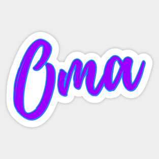 Oma in Bright Colors Sticker